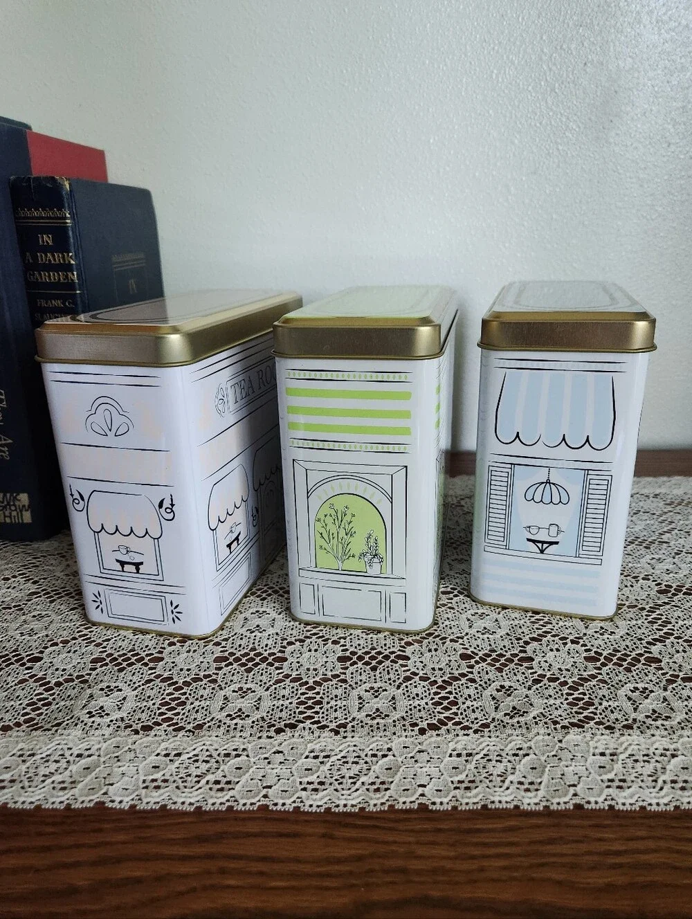 Target Spring Storefront Tin Canisters - Set Of 3